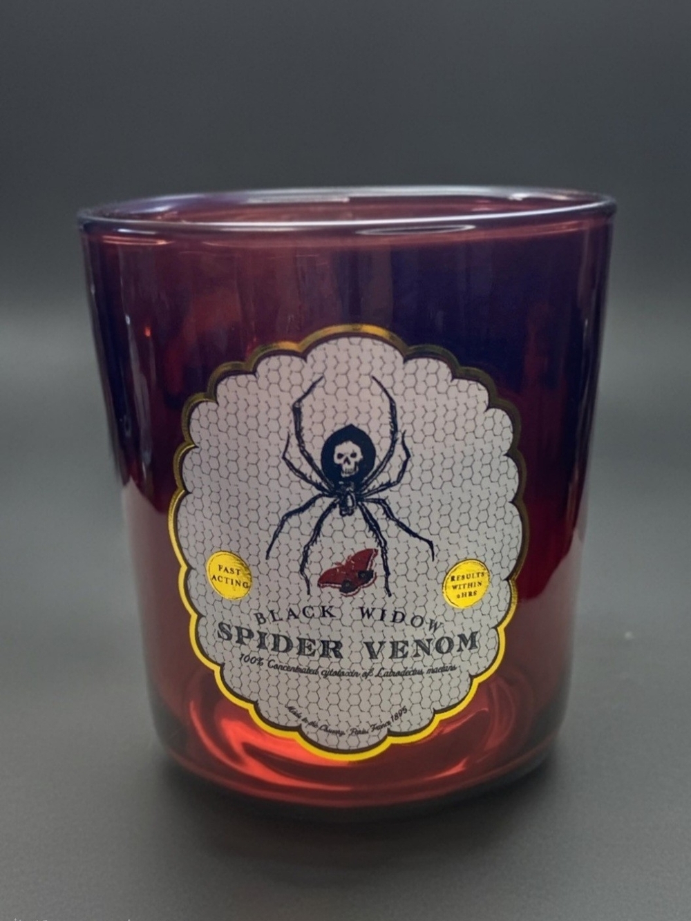 3 Blood Red Glass Potion Inspired Votives Or Tumblers